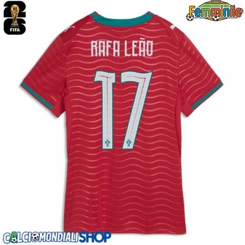 Maglie da calcio Portogallo Rafael Leao #17 Prima Maglia Femminile Mondiali 2026  Manica Corta